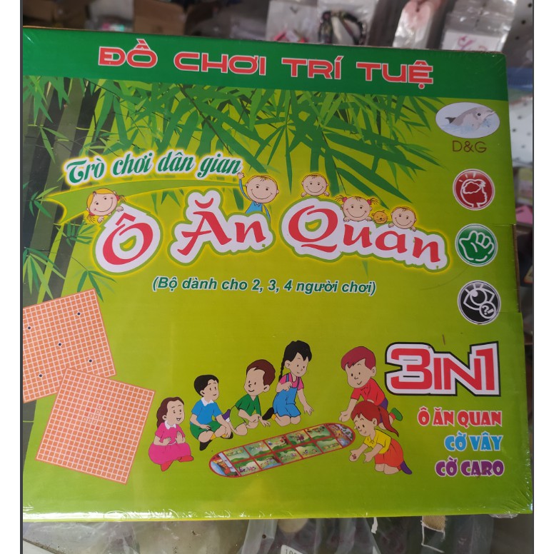 Bộ cờ Ô ăn quan 6 trong 1 vs 5 trong 1 vs 3 trong 1