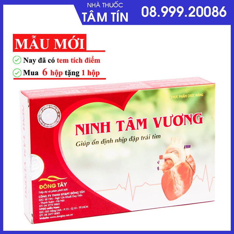 [Mã 66FMCGSALE hoàn 8% xu đơn 500K] [ CHÍNH HÃNG MUA 6 TẶNG 1 ] Thực phẩm bảo vệ sức khỏe Ninh Tâm Vương