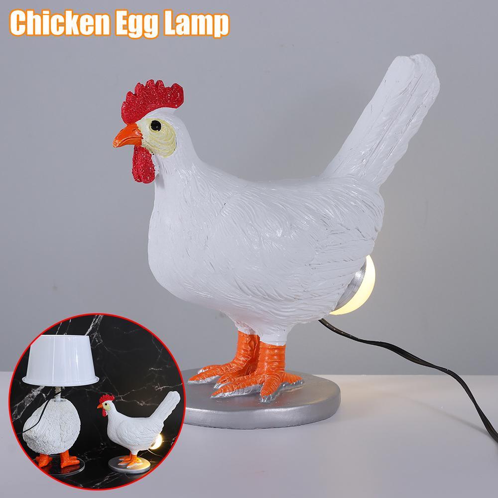 GOGOUP Đèn Ngủ Hình Trứng Gà 3D Ánh Sáng Trắng Dễ Thương