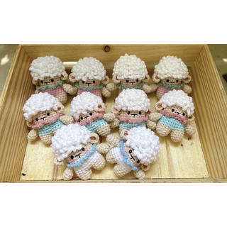 Móc khóa con cừu bằng len handmade