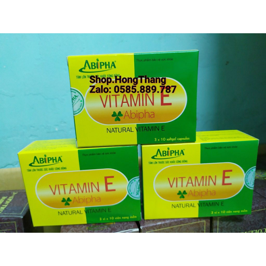 Vitamin e abipha đẹp da chống lão hóa làm mịn da, sáng da, mờ thâm giá 1hộp