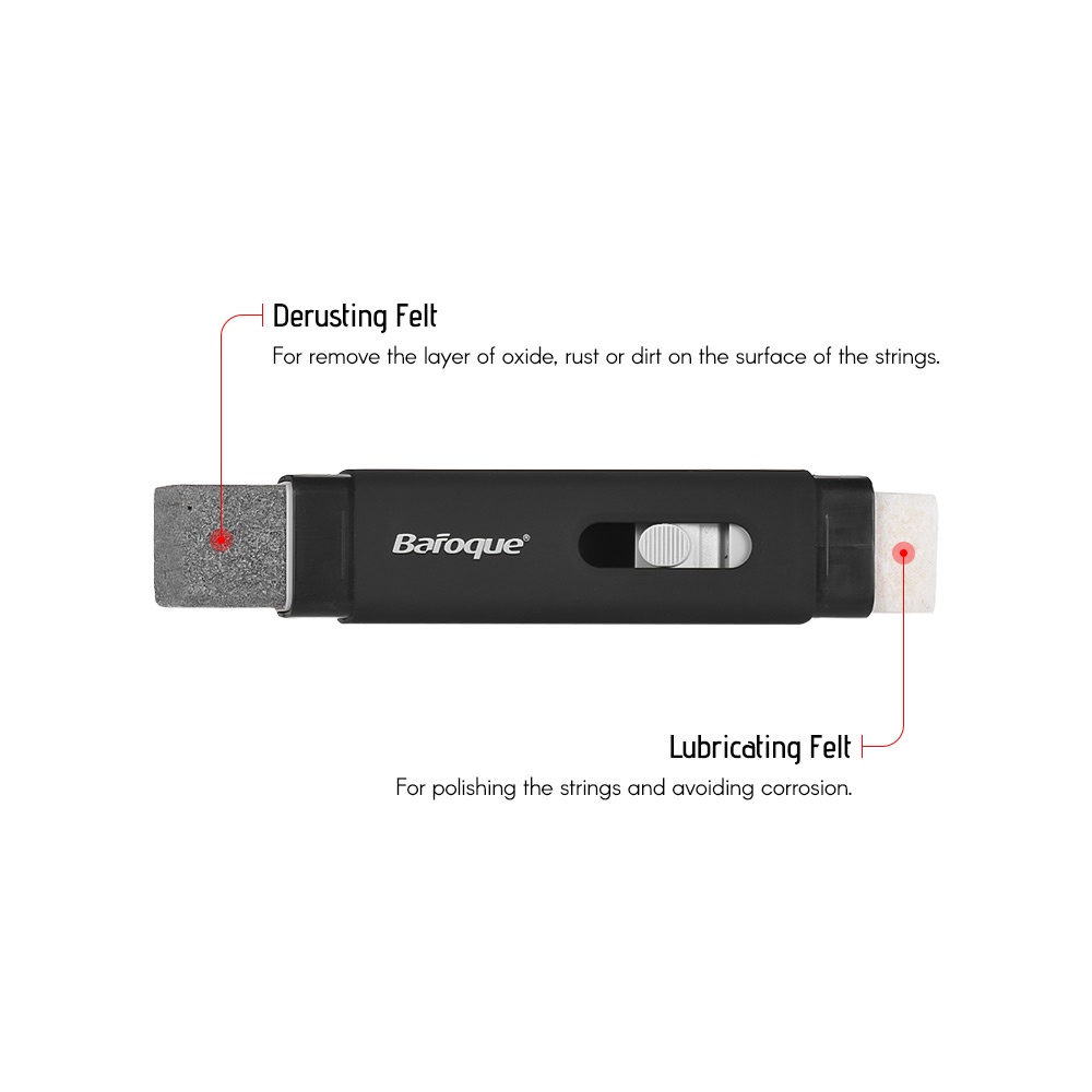 Bộ Dụng Cụ Vệ Sinh Dây Đàn Guitar / Guitar / Điện / Violin Bằng Vải Nỉ Tiện Dụng