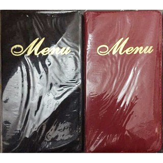 quyển menu bìa da cỡ nhỏ 12x23cm