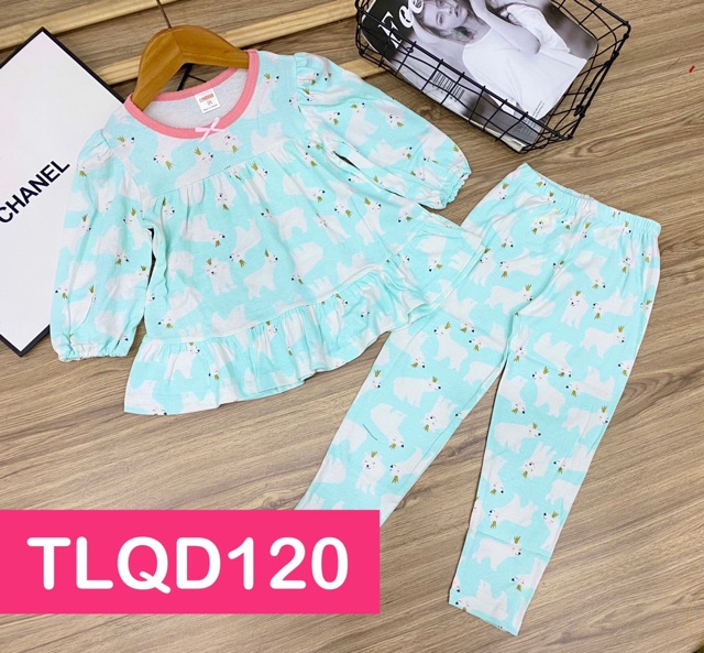 Bộ babydoll tay lửng quần dài thun borip xuất khẩu size đại cho bé gái từ 22 đến 40kg - HOT TREND 2020