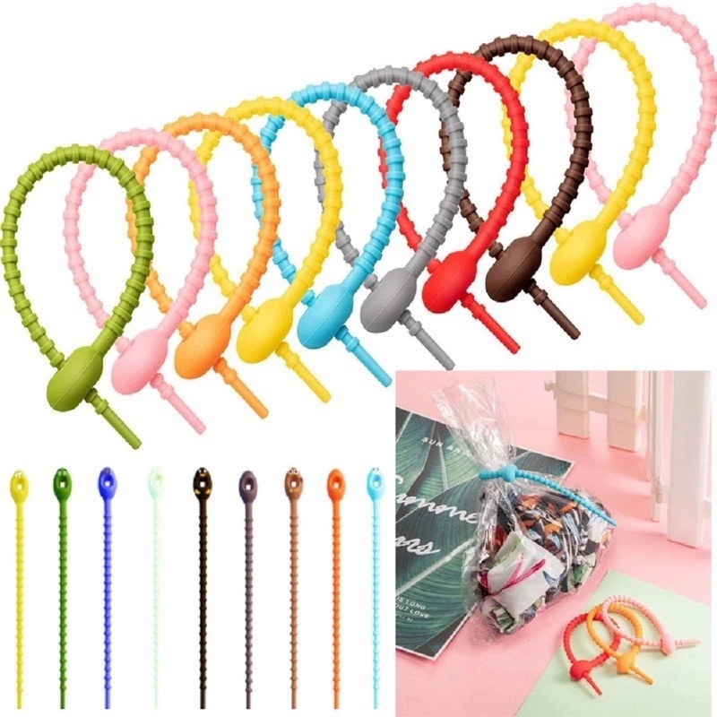 Bộ 6 Giá Đỡ Quấn Dây Cáp/Tai Nghe Bằng Silicon Đa Năng