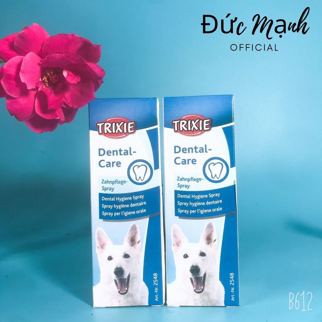 Xịt Thơm Miệng Loại Bỏ Hôi Miệng Bảo Vệ Nướu Răng Dental Care Trixie cho chó