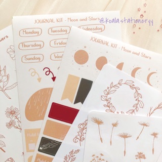 Bullet Journal Sticker - Combo sticker Màu Be