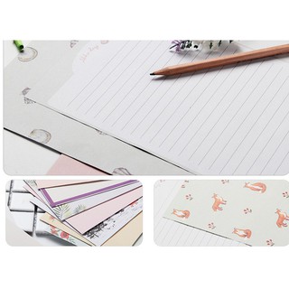 Set giấy viết thư A5 FLORAL 21*15 (6 giấy+3PB)