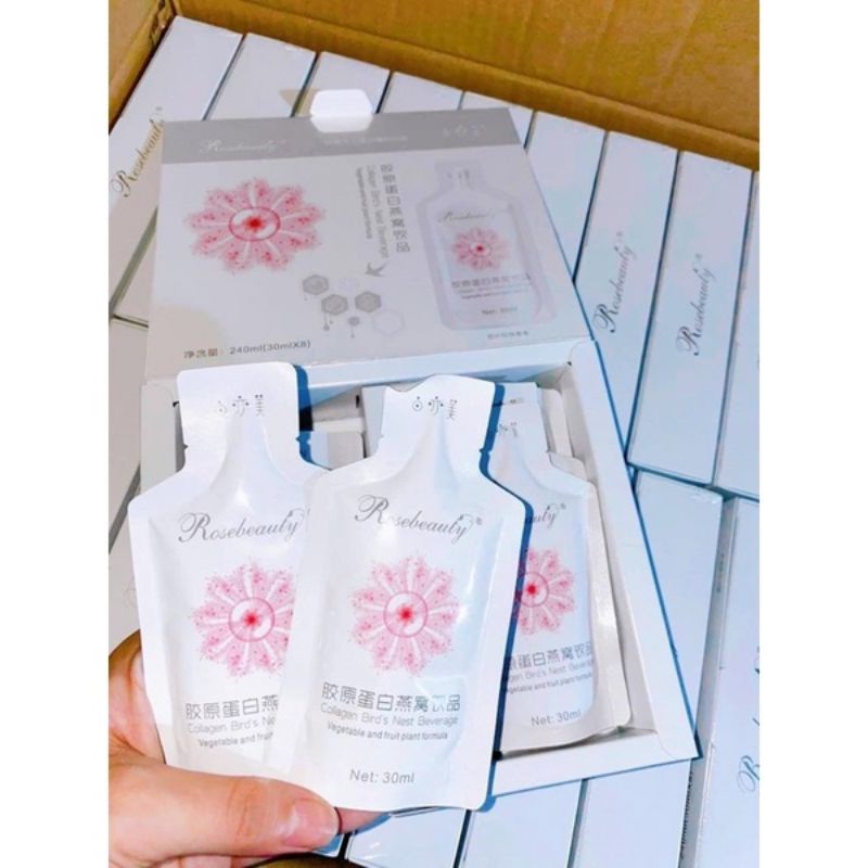 Nước Uống Trắng Da Yến Rose Beauty Collagen