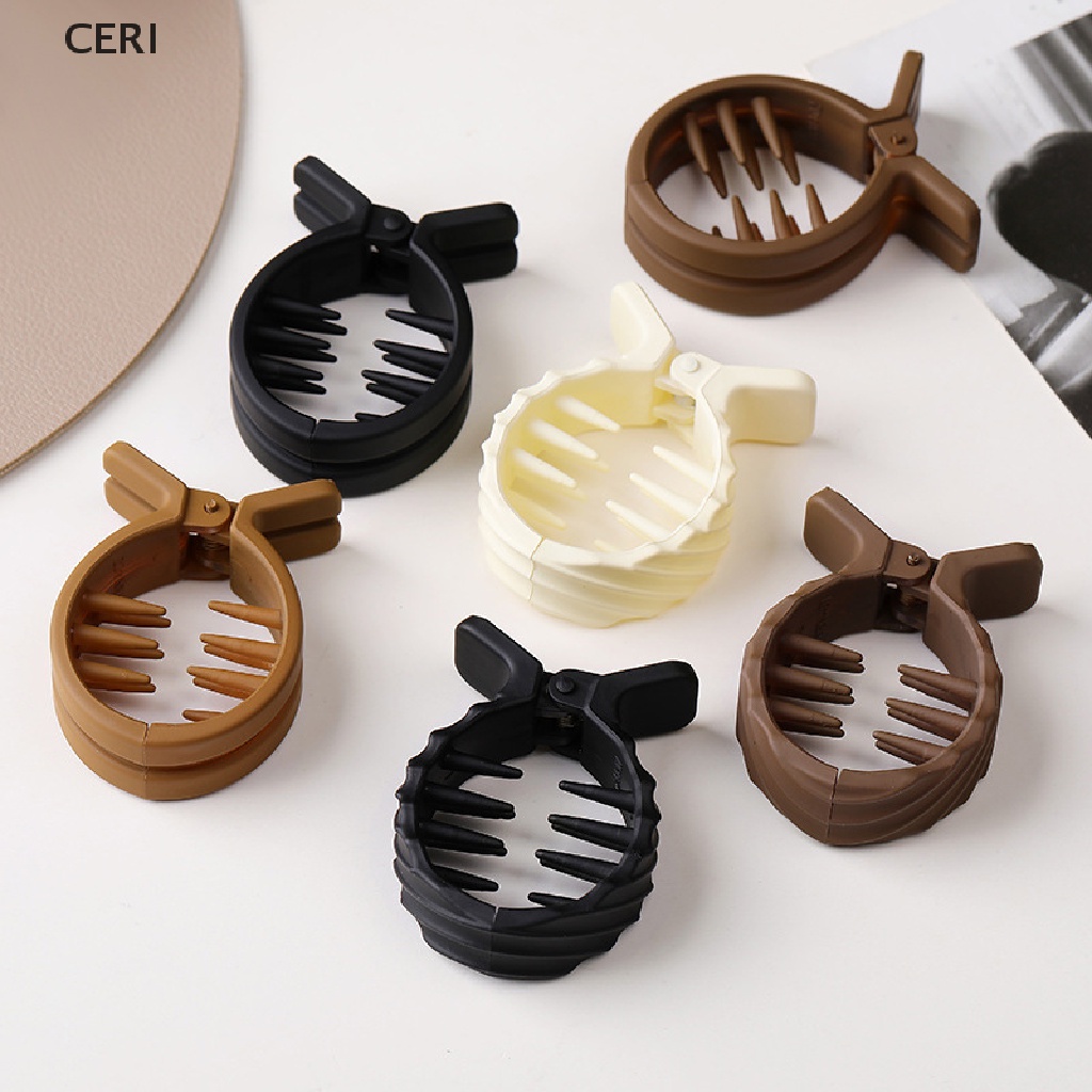 CE Women Simple Hair Claw Horsetail Buckle Hair Clip Hair Accessories Hairpins RI