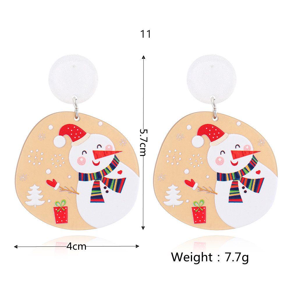 Bông Tai Thời Trang Giáng Sinh Bằng Acrylic