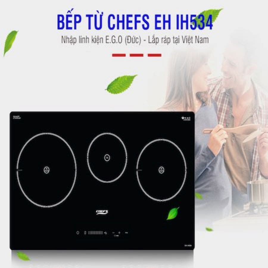 Bếp từ 3 lò âm chefs EH-IH534 Tặng hút mùi/nồi từ