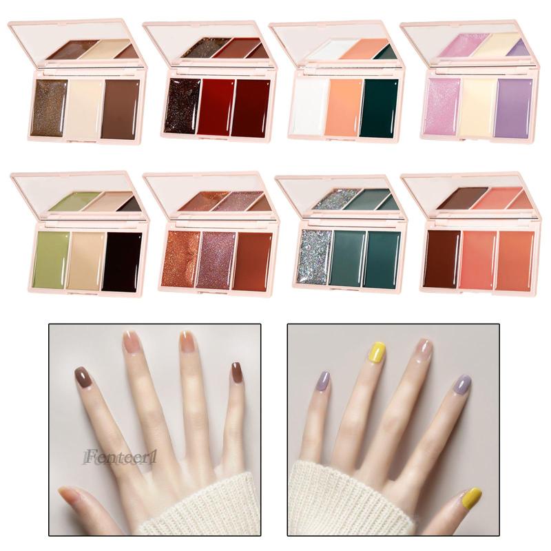 Bảng Đựng Gel Sơn Móng Tay Màu Trơn Fenteer1