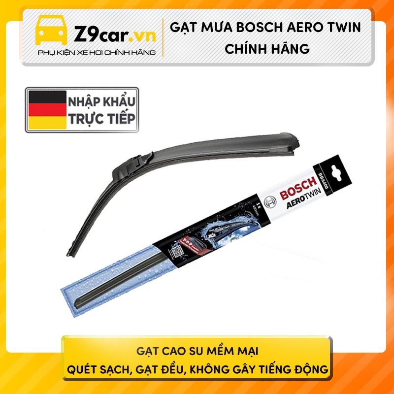 Gạt mưa Bosch AeroTwin chính hãng (BẢO HÀNH 6 THÁNG)  - Tặng kèm nước rửa kính Wurth khi mua 1 cặp