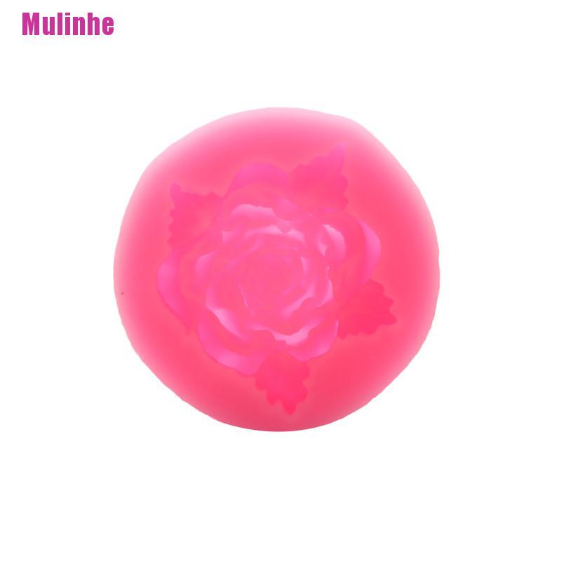 Khuôn Silicone Tạo Hình Hoa Hồng Nở 3D Trang Trí Bánh