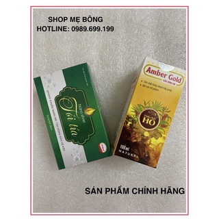 Combo Tinh dầu tỏi tía nano bạc và Siro ho Tinh chất AMBER GOLD Cầu Bình An