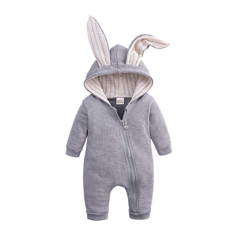 Bộ body tai thỏ bé trai bé gái KIDS TALES bodysuit hình thú cho bé chất cotton mềm mại hàng xuất khẩu