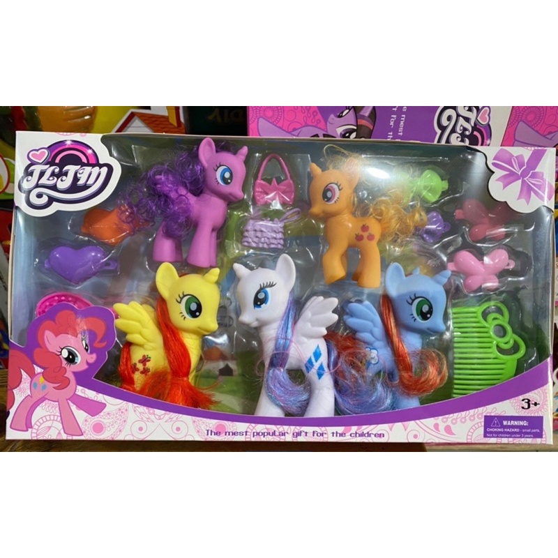 Set ngựa Pony biến hình kèm phụ kiện đàn cỡ lớn (ảnh thật shop tự chụp)