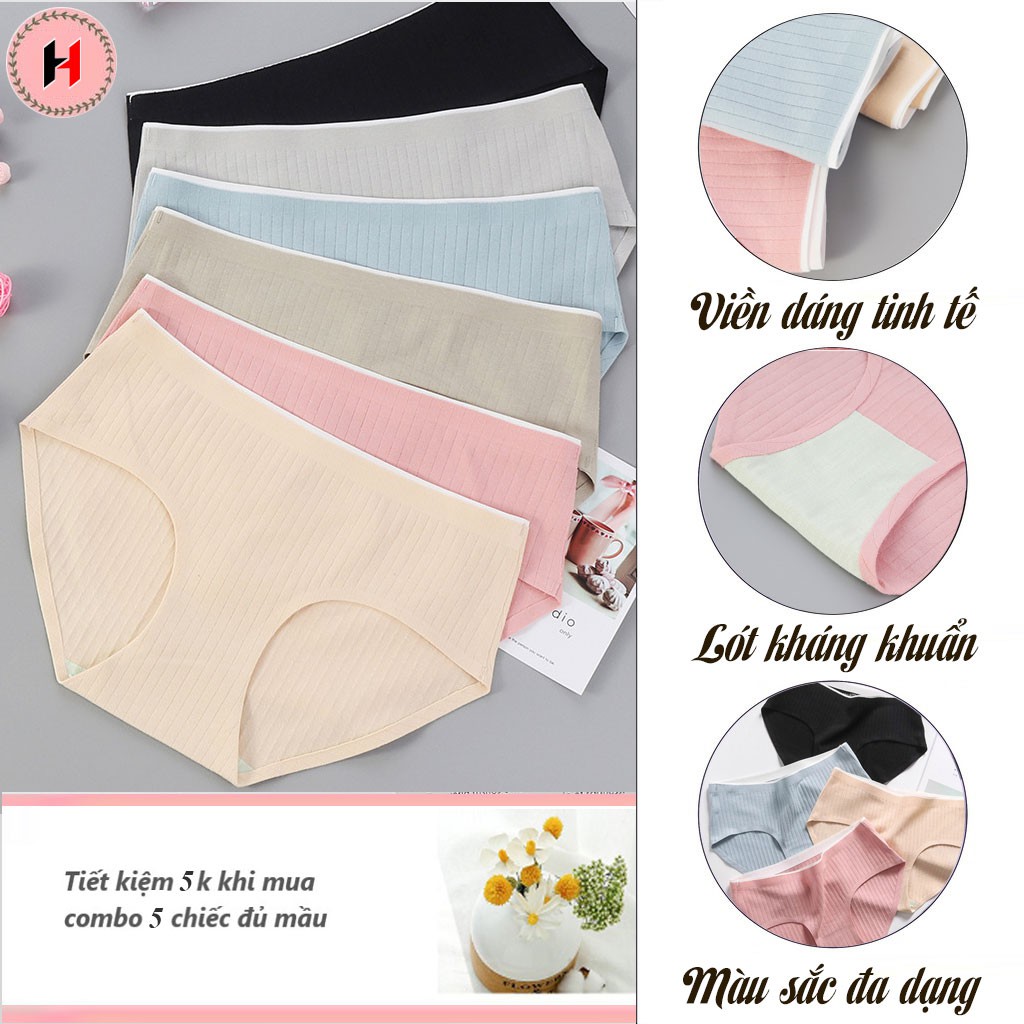 Quần lót nữ cotton đẹp cao cấp kháng khuẩn thoáng khí không viền QL18 | BigBuy360 - bigbuy360.vn