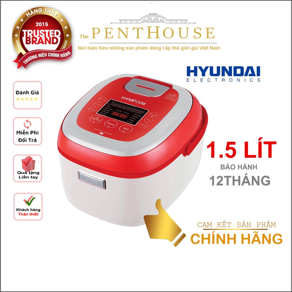 Nồi cơm điện cao tần HYUNDAI HDE 2202R 1.5l- Chính hãng bảo hành 12 tháng. .