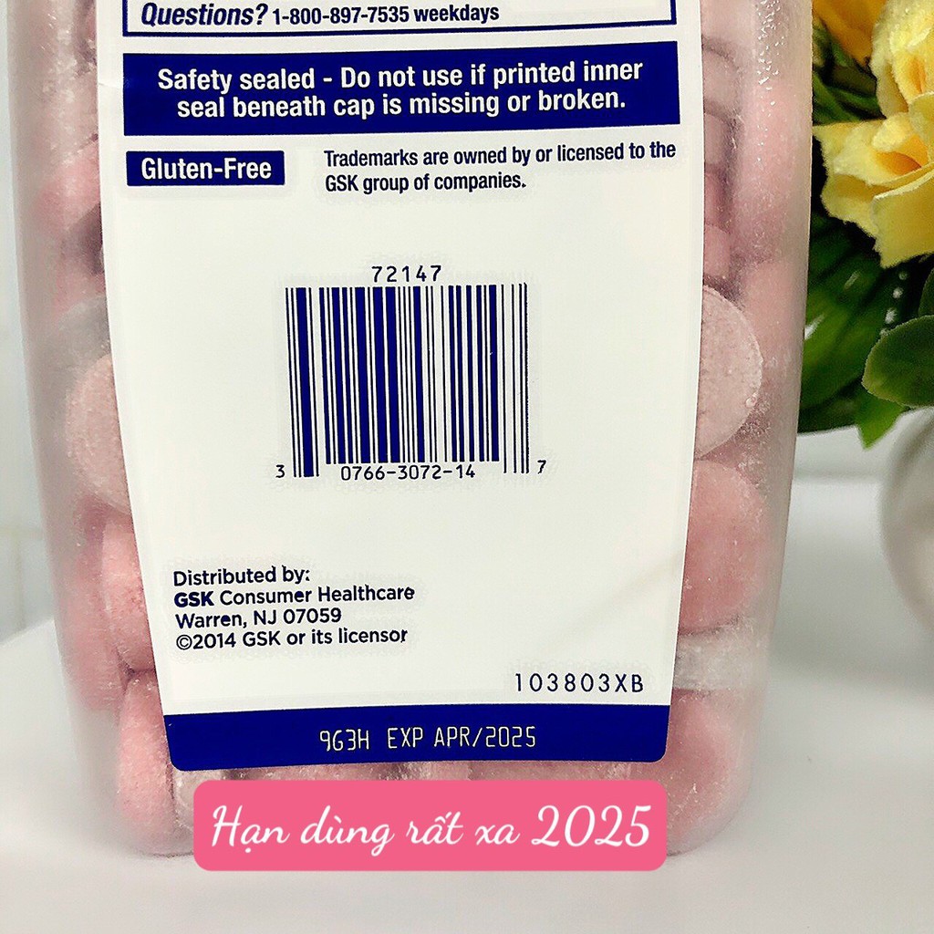 ❤️ [Date 4/2025] Viên nhai Tums Ultra Strength 1000 265 viên Mỹ, hương vị Dâu thơm ngọt | BigBuy360 - bigbuy360.vn