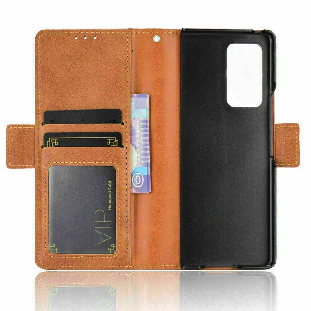 Bao Da Điện Thoại Dạng Ví Nắp Lật Nam Châm Có Ngăn Đựng Thẻ Và Giá Đỡ Cho Samsung Galaxy Z Fold 3 5G Z Fold 2 5g Z fold 2 / 3 5g Ốp