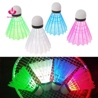 TM♥4Pcs Creative LED Light Badminton Balls Plastic Outdoor Sports Shuttlecocks