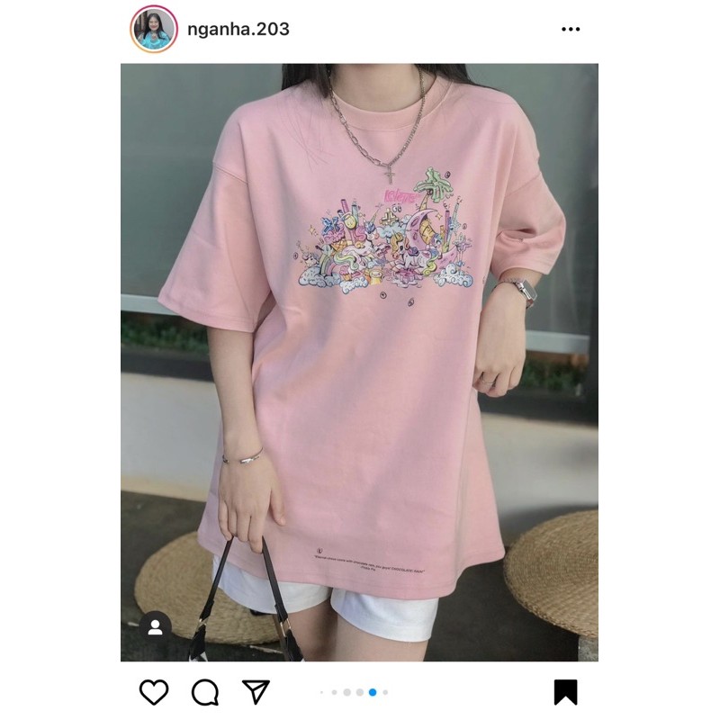 + Áo LEVENTS LVS UNICORN TEE / PINK (Vải Fabric)