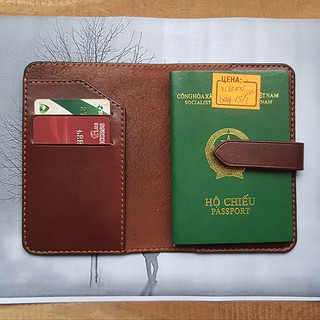 Bóp đựng Passport - Da bò thật - Đồ da handmade BV0048