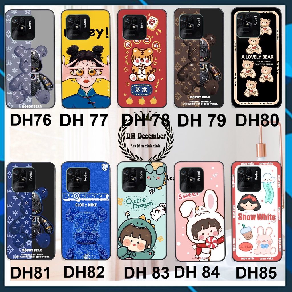 Ốp lưng Xiaomi REDMI 10C in hình 3D lucky, gấu Brick xinh xắn - KHÔNG NÊN BỎ LỠ