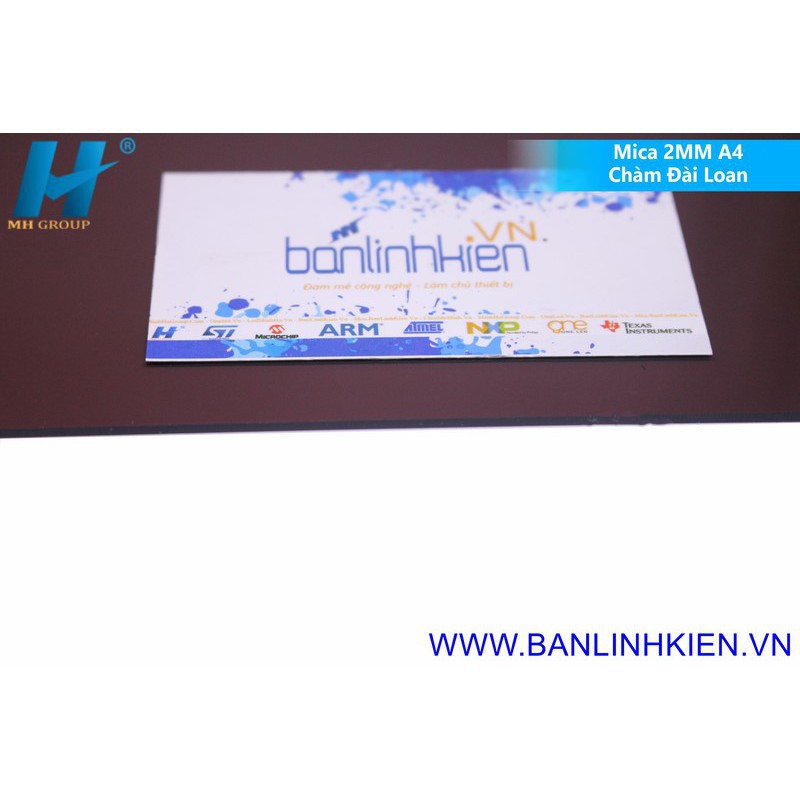 Mica Đài Loan A4 2MM 20x30CM các màu Trắng Đen Chàm Tấm Mica A4
