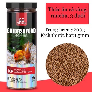 THỨC ĂN CÁ RANCHU, CÁ VÀNG, CHÉP KOI 200G CAO CẤP - THỨC ĂN CÁ CẢNH