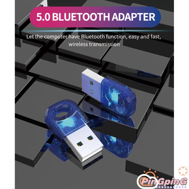 Usb Bluetooth 5.0 Nhận Tín Hiệu Không Dây Cho Tai Nghe / Bàn Phím Máy Tính
