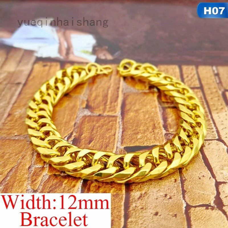 Vòng cổ Nam Bản Rộng 60Cm Mạ Vàng 18K 39Mm Phong Cách Hip Hop