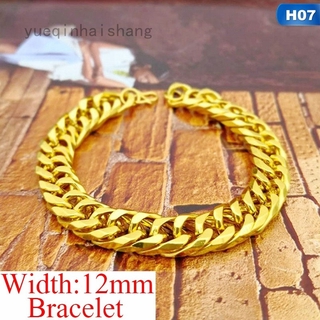 Vòng cổ Mạ Vàng 18K Rộng 12Mm 60Cm Phong Cách Hip Hop Cho Nam Và Nữ (39Mm)