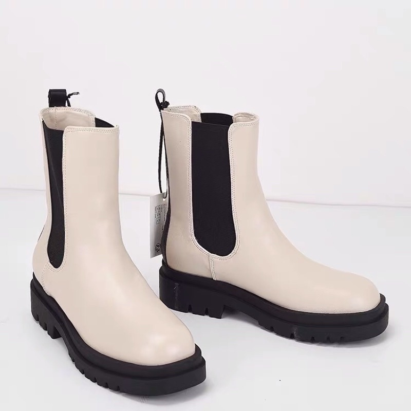 Chunky boots da - 2 mẫu. hàng xuất uk