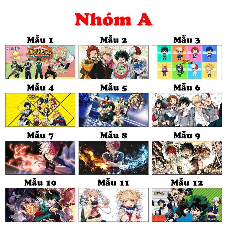 {24 Mẫu} Ly sứ in hình Anime Boku no Hero, My hero Academia Cốc uống nước đẹp làm quà tặng đặc biệt giá trị và ý nghĩa