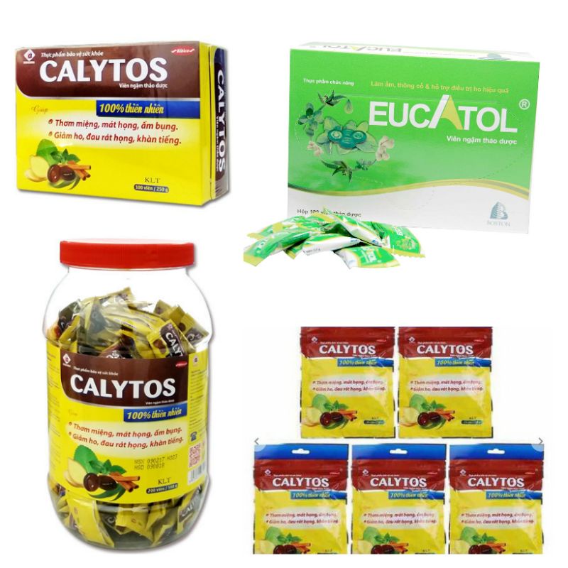 Kẹo ngậm thảo dược CALYTOS, EUCATOL