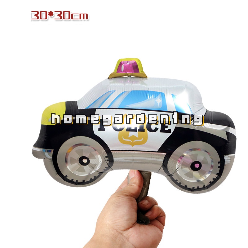 Bong bóng lá nhôm hình xe hơi hoạt hình trang trí tiệc sinh nhật cho bé trai