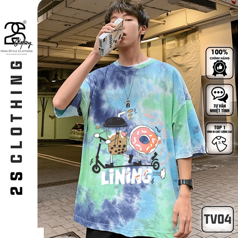 Áo Thun Tay Lỡ 2s Clothing Áo Phông Đen Genz Unisex Nam Nữ Cotton Oversize Form Rộng Giá Rẻ I Bánh Ngọt Dễ Thương TV04 | BigBuy360 - bigbuy360.vn