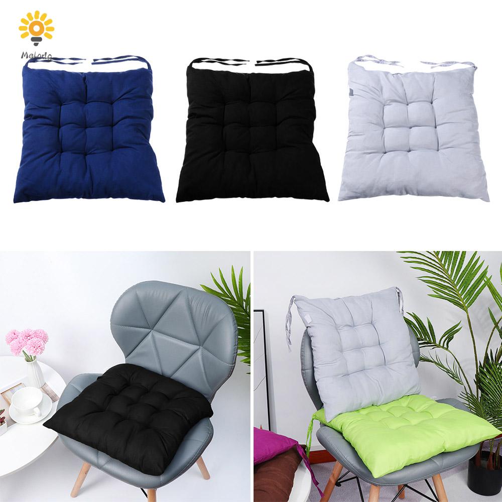 MELODG Indoor Outdoor Seat Cushion Thicker Backrest Pillow Chair Set Pad Square Stool Room Garden Kitchen Protective Soft Pearl Cotton/Multicolor
