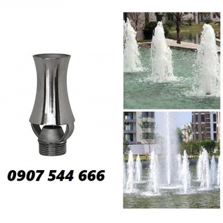 Đầu Phun Nước Hình Cây Thông INOX Phi 21mm Trang Trí Hồ Tiểu Cảnh Sân Vườn Đài Phun Nước