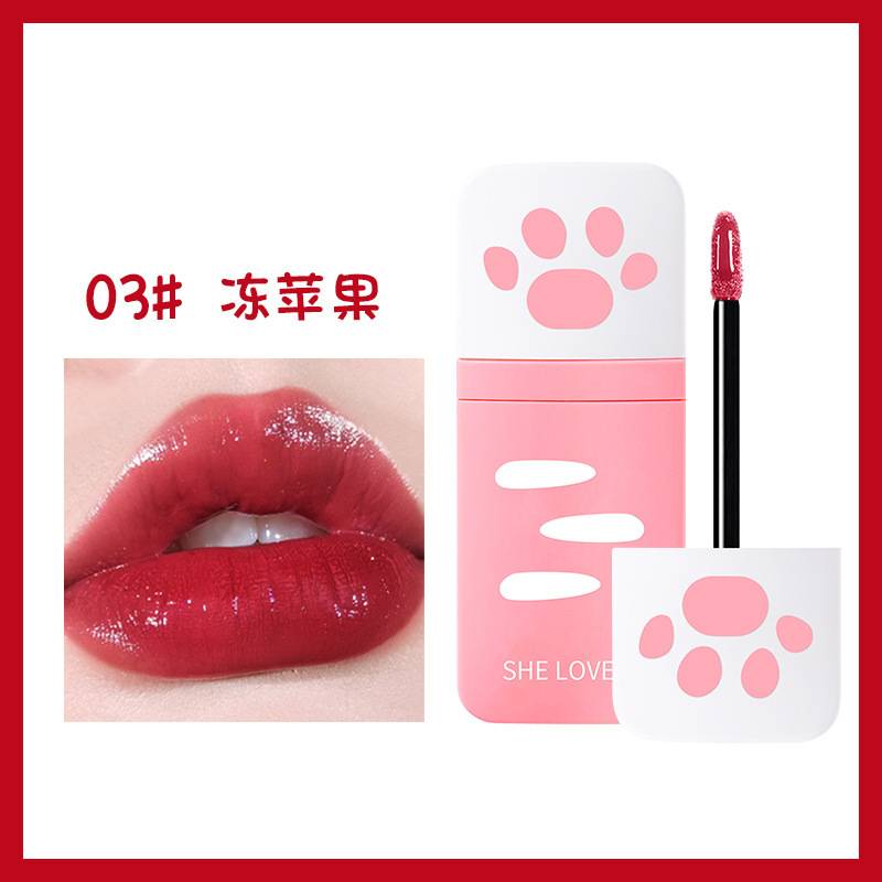 (Hàng Mới Về) Set Son Môi Dưỡng Ẩm Không Thấm Nước Thiết Kế Hình Chân Mèo Phong Cách Hàn Quốc Sheloves | BigBuy360 - bigbuy360.vn
