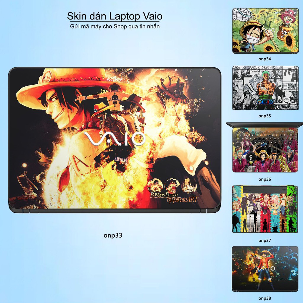 Skin dán Laptop Sony Vaio in hình One Piece _nhiều mẫu 23 (inbox mã máy cho Shop)