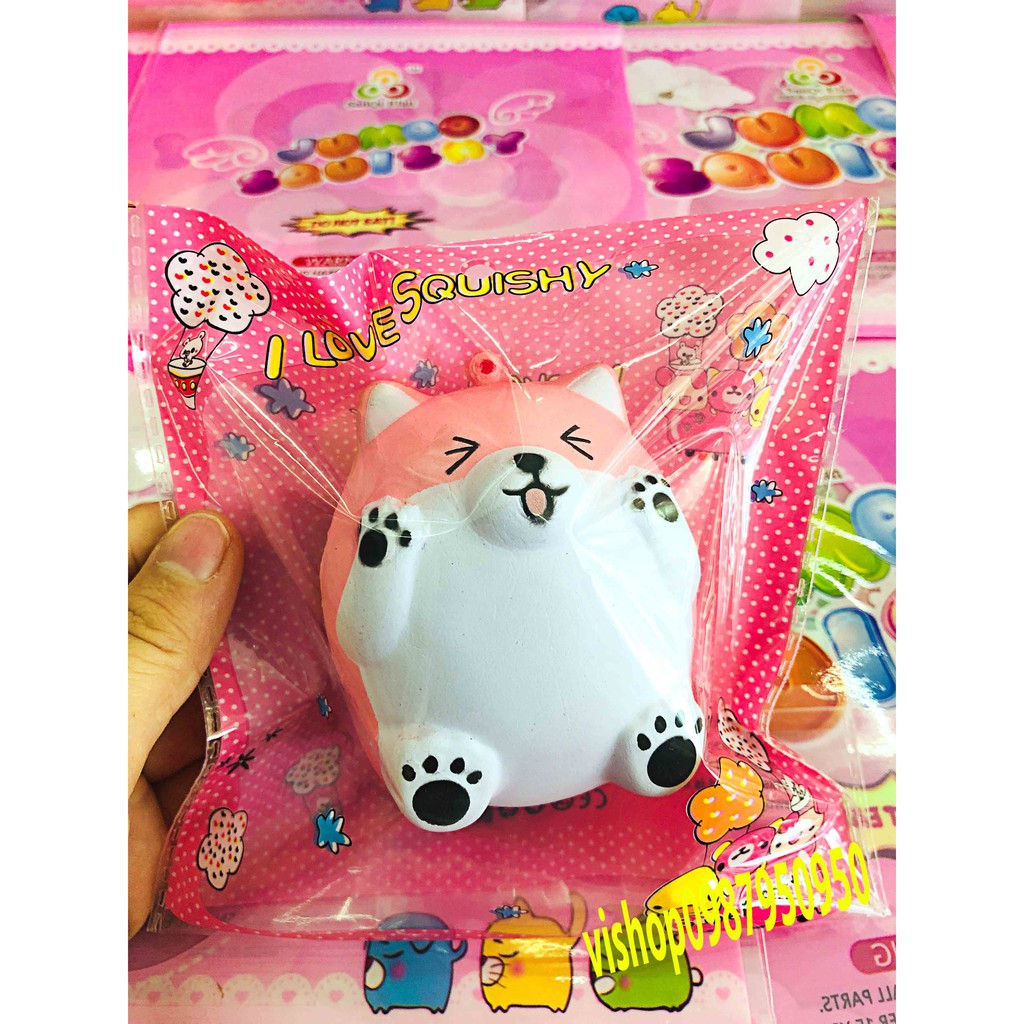 ĐỒ CHƠI SQUISHY  CHUỘT HAMSTER Ú TRÒN NHẮM MẮT LÈ LƯỠI mã FQV4 Wcàng mua càng rẻ