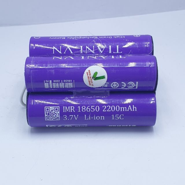 KHỐI PIN 5S-21V - 2200mah Xả 30A dùng cho máy khoan Trung Quốc