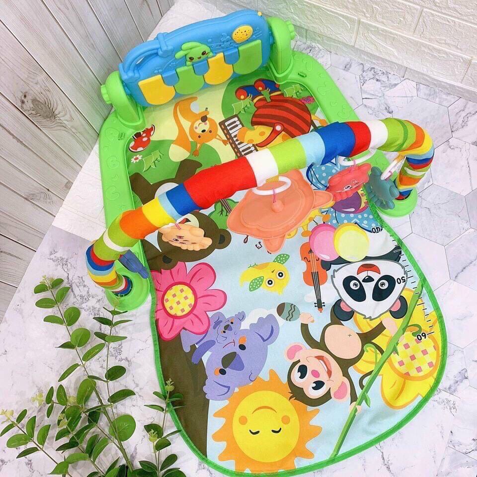 Thảm đàn nhạc có khung treo đồ chơi cho bé