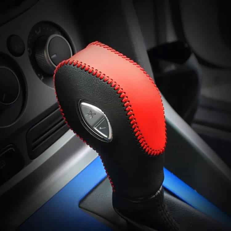 Combo cần số phanh tay chìa khóa Ford Ecosport 2019,2020,2021 da bò handmade