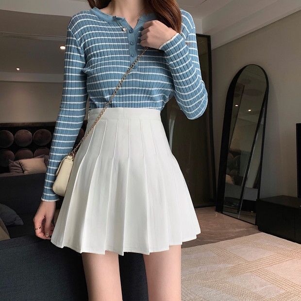 NRVP Chân váy dáng chữ A lưng cao thời trang