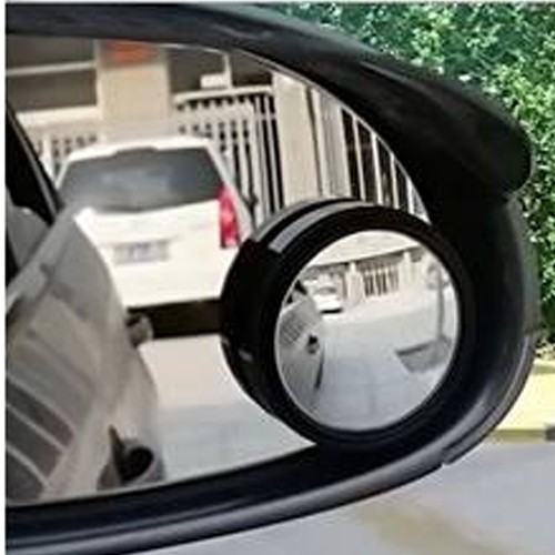 Gương cầu xóa điểm mù trên ô tô xe hơi- viền trắng